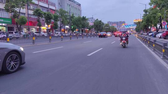 城市道路马路街头景象实拍