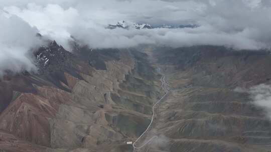 赛力亚克达坂雪山航拍