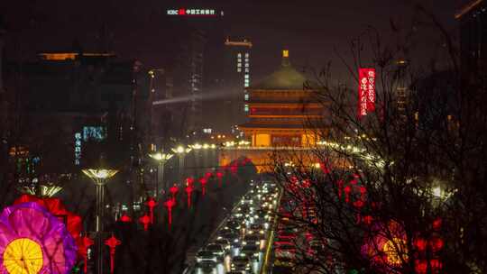 长焦钟楼夜景