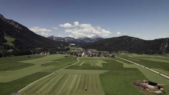 Fields， Village，农田，奥