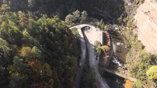 4K航拍重庆秋天黎坪森林公园风景区