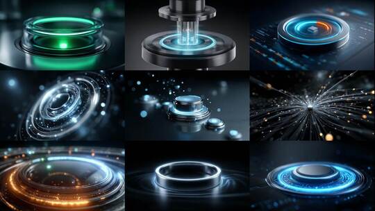 能量圆环科技感动态背景(前143S为快速预览)