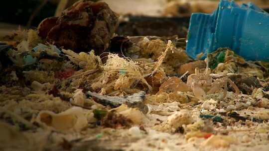 沙滩海洋垃圾