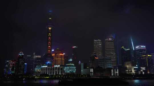 上海夜景东方明珠视频素材模板下载