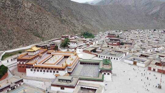 甘南 拉卜楞寺 藏区 夏河县 寺庙 旅行 航拍