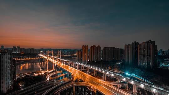 8K大气重庆城市日落日出夜景视频素材模板下载