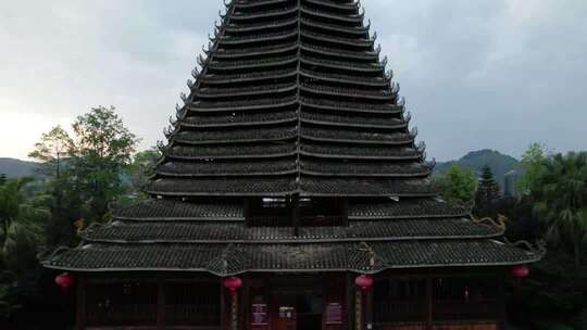 侗族鼓楼建筑景观