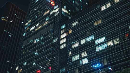 深圳城市高楼夜景办公楼423