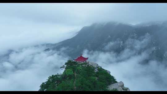 庐山观云亭流云飞瀑