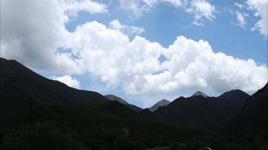 青海互助扎龙沟景区延时摄影视频