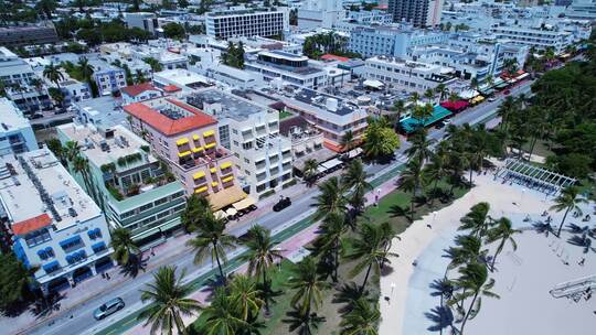 美国迈阿密海滩的海岸城市