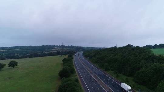 唯美高速公路航拍