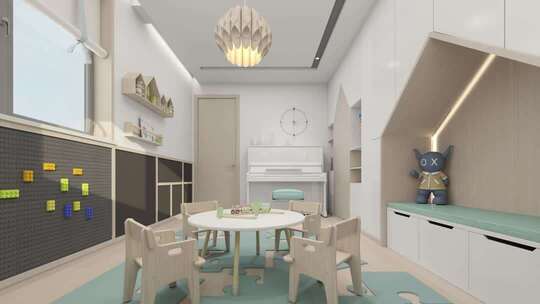 现代幼儿园教室设计空镜合集