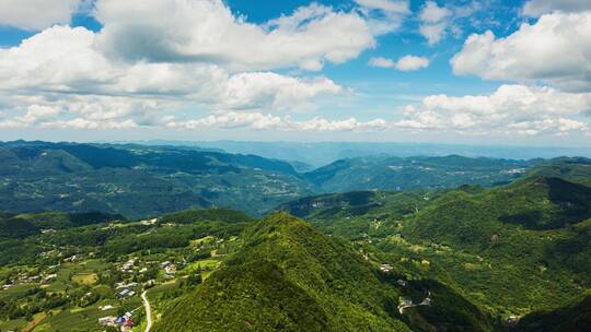 4k航拍山川云景延时