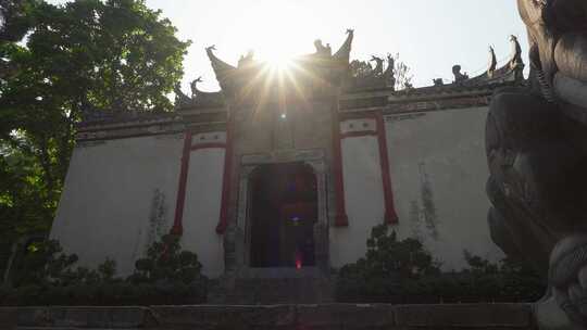 湖北襄阳古隆中景区武候祠景点和书法题词