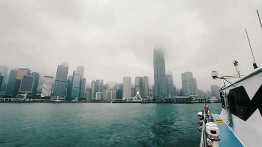 香港维多利亚港海上