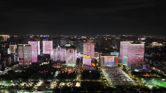 广东汕头时代广场万象城苏宁广场夜景