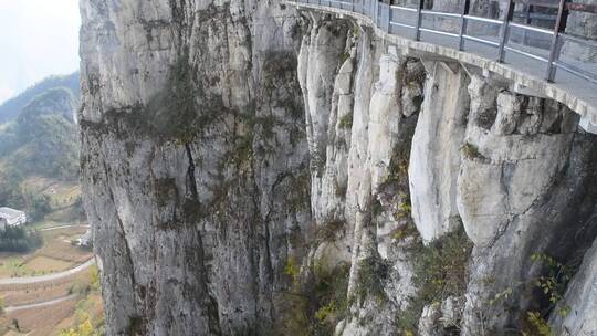 旅行大峡谷绝壁栈道风景