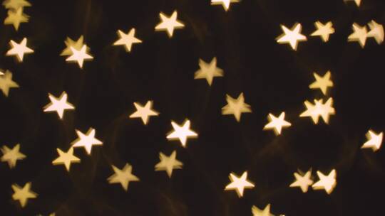 闪烁的星星形状的圣诞灯视频素材模板下载