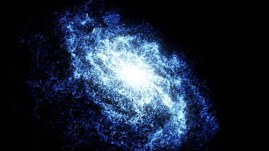 蓝色星系恒星爆炸