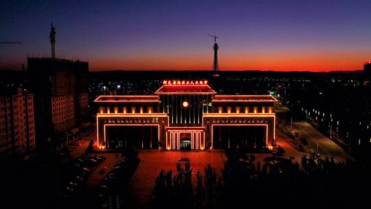 新疆阿克苏地区阿克苏市区城市建筑视频素材模板下载