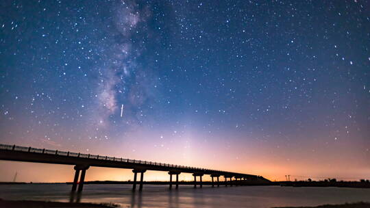 夏夜 美丽的银河星空延时4K