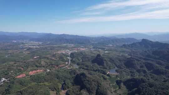 祖国大好河山丹霞地貌丹霞山航拍