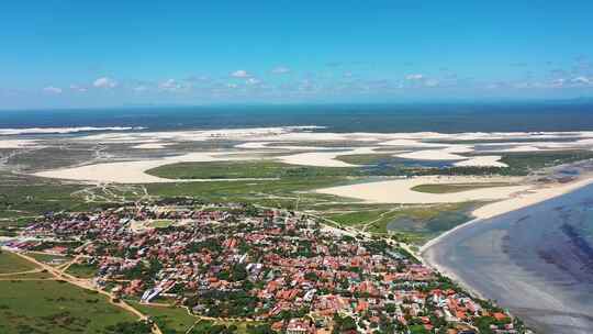 巴西Jericoacoara。巴西东北部度假旅行的热带风景。