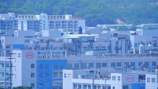 深圳比亚迪宝龙厂房外景超长焦镜头拍摄C