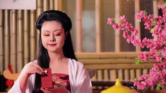 古装女子梳妆 古风 传统文化 古代