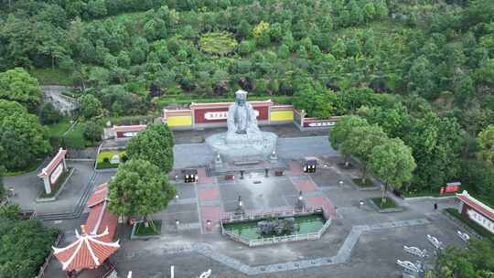 泉州安溪县蓬莱镇蓬莱山清水岩清水祖师航拍