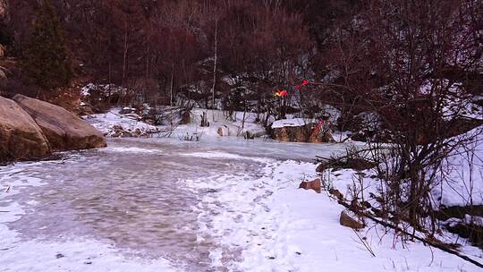 冰锥 冰瀑 冰雪 冬季 寒冷 结冰