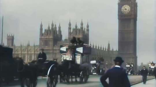 1896年的伦敦视频素材模板下载