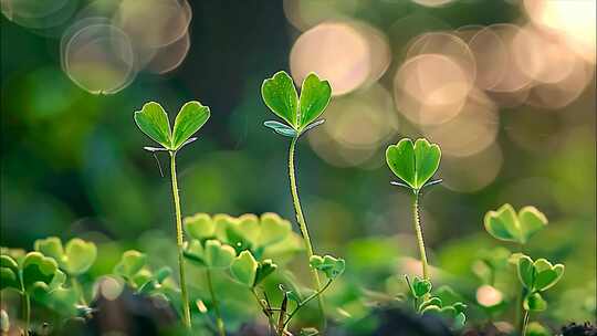 植物生长万物复苏树林小树苗森林春天ai素