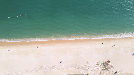 航拍广东惠州大亚湾海景沙滩视频素材模板下载
