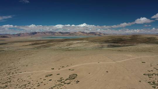 西藏阿里高原无人区草原荒漠自然景观