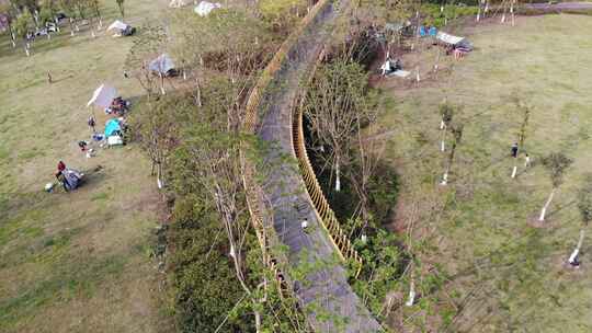 成都 北湖 北湖生态公园 湖视频素材模板下载