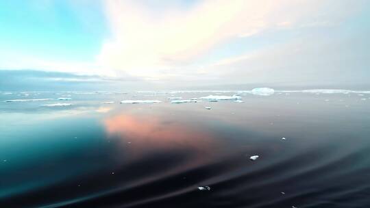 北冰洋极地风光视频素材模板下载