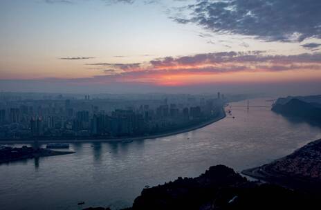 湖北宜昌航拍延时 夜景延时 延时