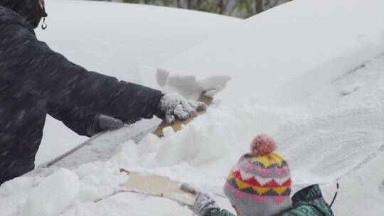 清除积雪