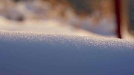 冬天唯美雪地空镜视频素材模板下载