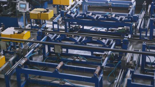 4K钢铁钢筋炼钢企业工厂设备视频素材模板下载