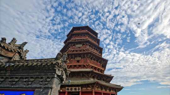 山西地标古建筑应县木塔山西