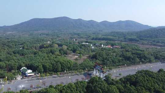 武汉江夏区龙泉寺航拍