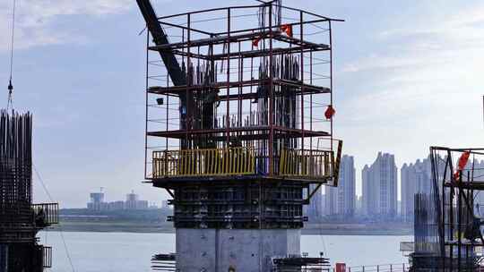 南昌洪州大桥基础设施建设