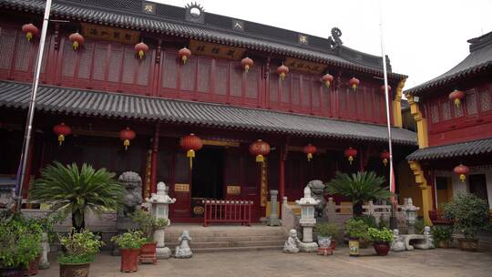 浙江绍兴乐古寺禅院建筑风景