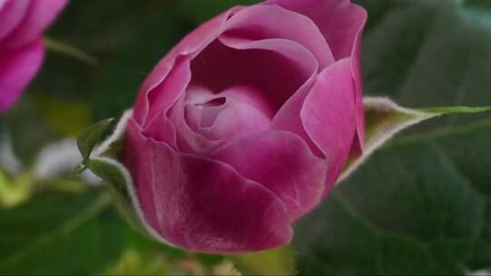 盛开的粉色玫瑰花瓣