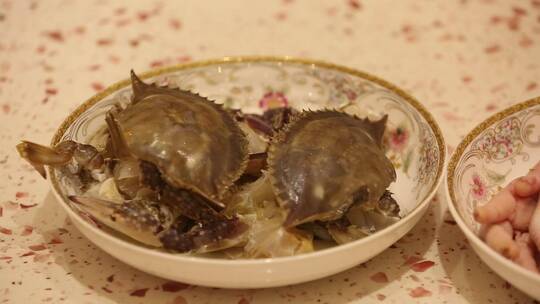 鲜虾螃蟹蔬菜时蔬制作肉蟹煲海鲜锅食材