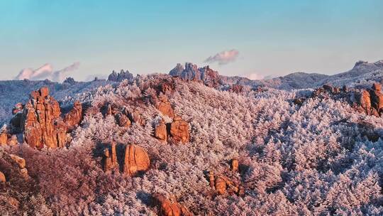 青岛雪景崂山雪景