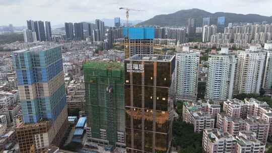 深圳益田周边城市建筑交通航拍